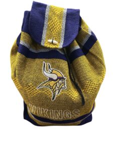 Minnesota Vikings NFL Woven Drawstring Backpack, used like new