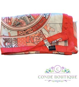 Hermes Washington's Carriage Silk Scarf 
Authentic