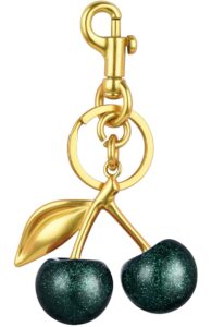 Cherry Keychain, color Green